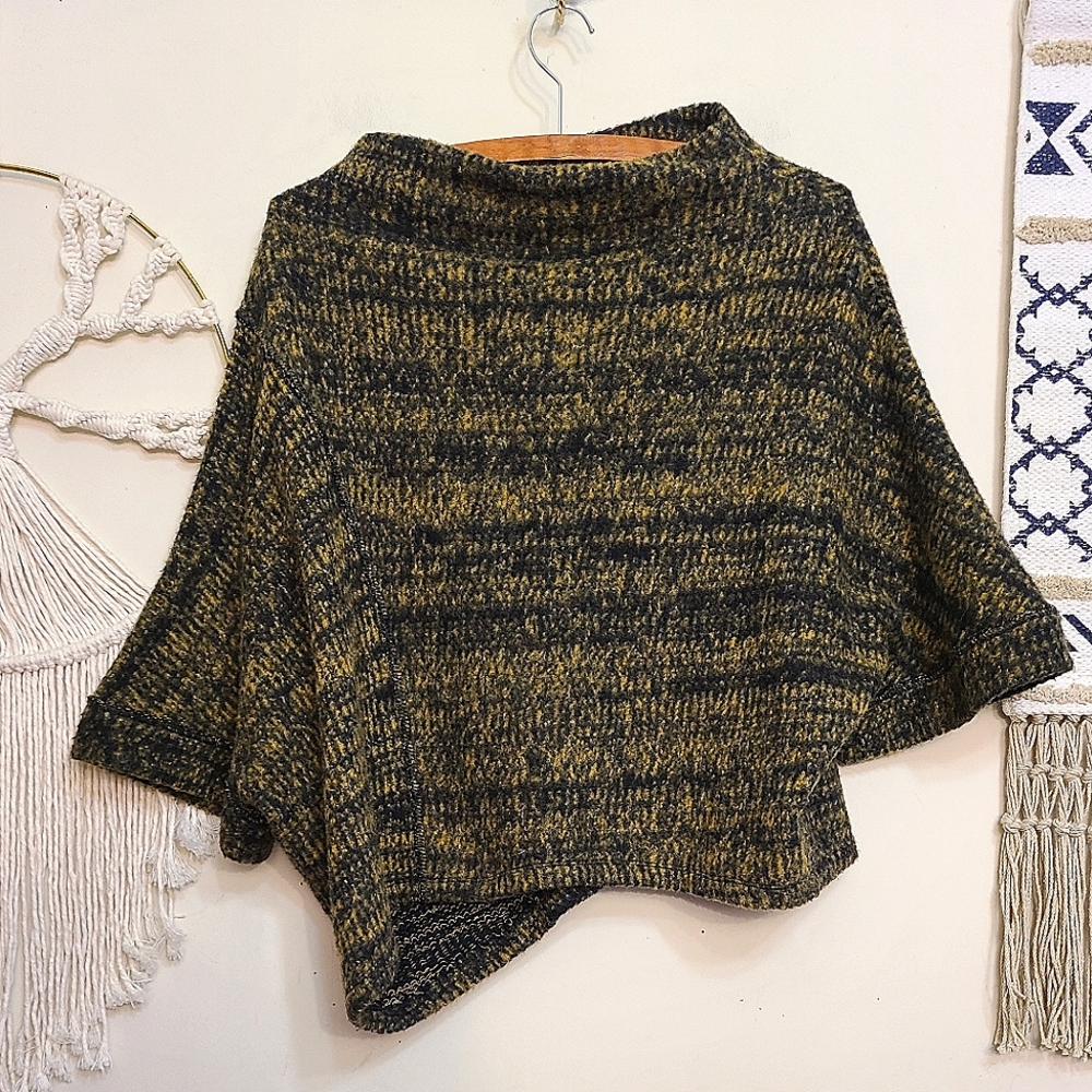 Gershon Bram Cozy Chunky Knit Asymmetrical Pullover Top Lagenlook XS - Picture 4 of 6